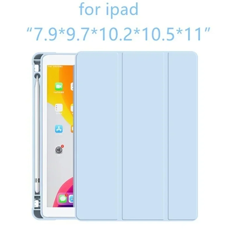 Case for iPad Pro 11 2021 10.2 9th 8th 2018 2017 9.7 Ari 2/3 Mini 5 10.5 2020 Smart Cover For iPad Air 4 10.9 with Pencil Holder
Case for iPad Pro 11 2021 10.2 9th 8th 2018 2017 9.7 Ari 2/3 Mini 5 10.5 2020 Smart Cover For iPad Air 4 10.9 with Pencil Holder