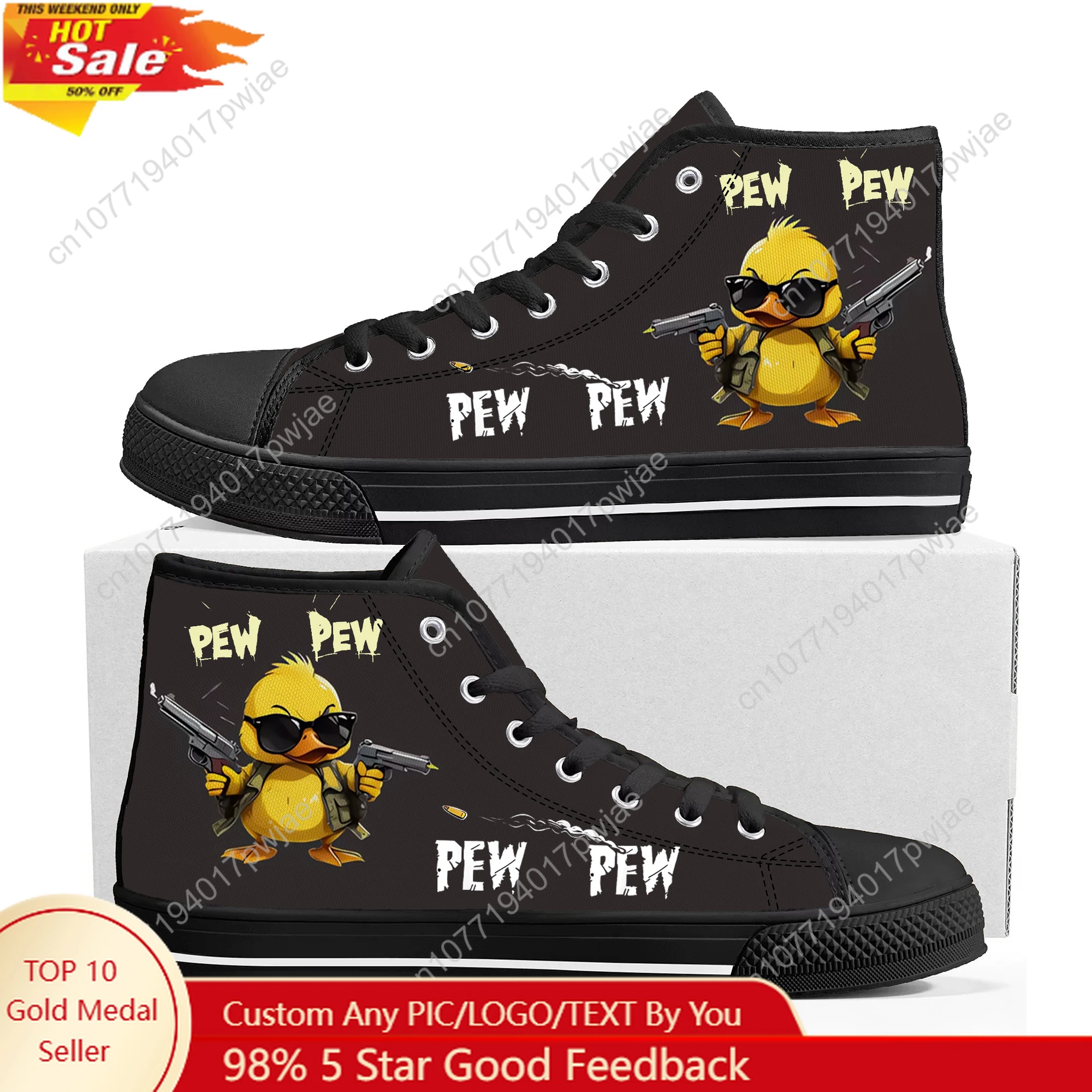 Pew Pew Madafakas Fun Pattern High Top Sneakers Mens Womens Teenager Lightweight Canvas Sneaker
Pew Pew Madafakas Fun Pattern High Top Sneakers Mens Womens Teenager Lightweight Canvas Sneaker