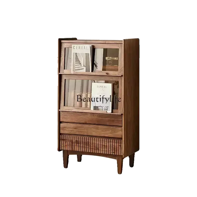 LSolid wood dining side cabinet Small apartment retro North American black walnut restaurant side cabinet
LSolid wood dining side cabinet Small apartment retro North American black walnut restaurant side cabinet