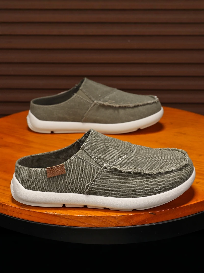 Men's Canvas Shoes Summer 2026 New Style Breathable Slip-On Casual Anti-Slip Soft Bottom Half Slippers Beijing Old Style
Men's Canvas Shoes Summer 2026 New Style Breathable Slip-On Casual Anti-Slip Soft Bottom Half Slippers Beijing Old Style
