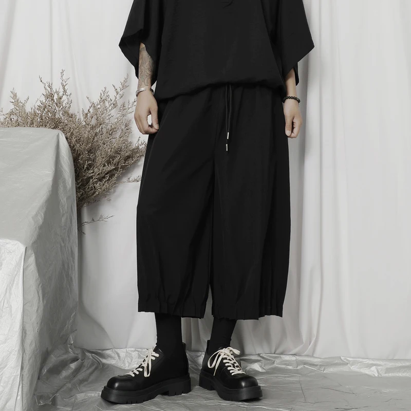 Summer New Casual Men's 9-Point Pants Japanese Fashion Trend Personality Raw Edge Versatile Loose Wide Leg Harlan Pants
Summer New Casual Men's 9-Point Pants Japanese Fashion Trend Personality Raw Edge Versatile Loose Wide Leg Harlan Pants