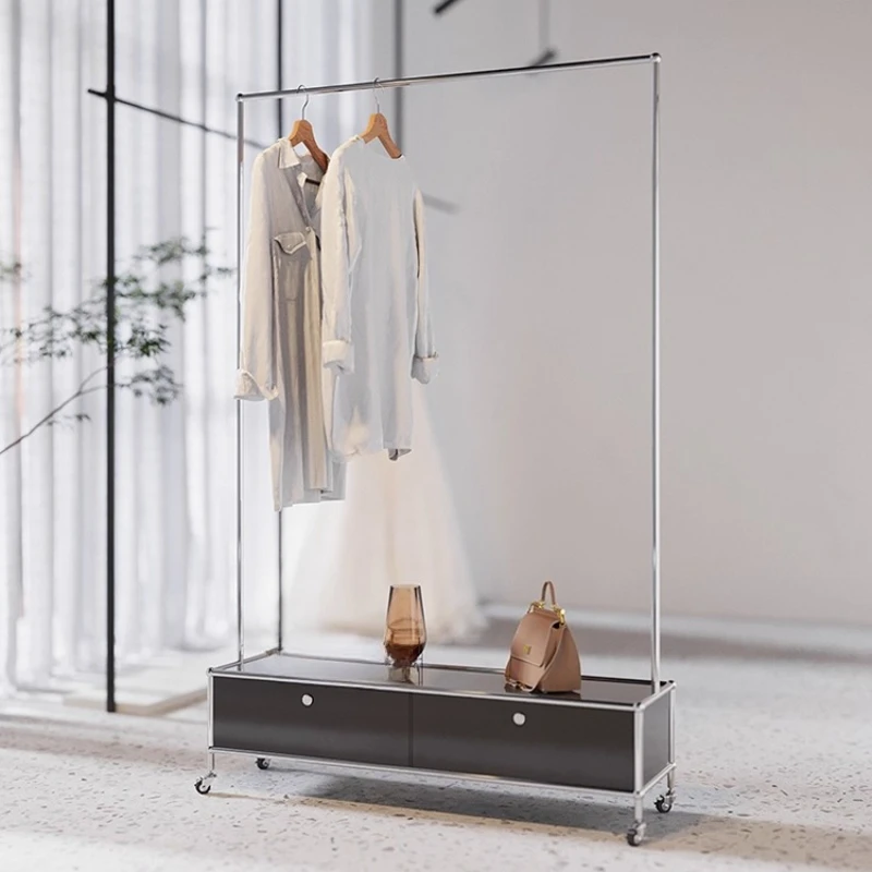 Coat rack with drawers Living room floor-to-ceiling household stainless steel Modern simple removable multi-functional hanger
Coat rack with drawers Living room floor-to-ceiling household stainless steel Modern simple removable multi-functional hanger
