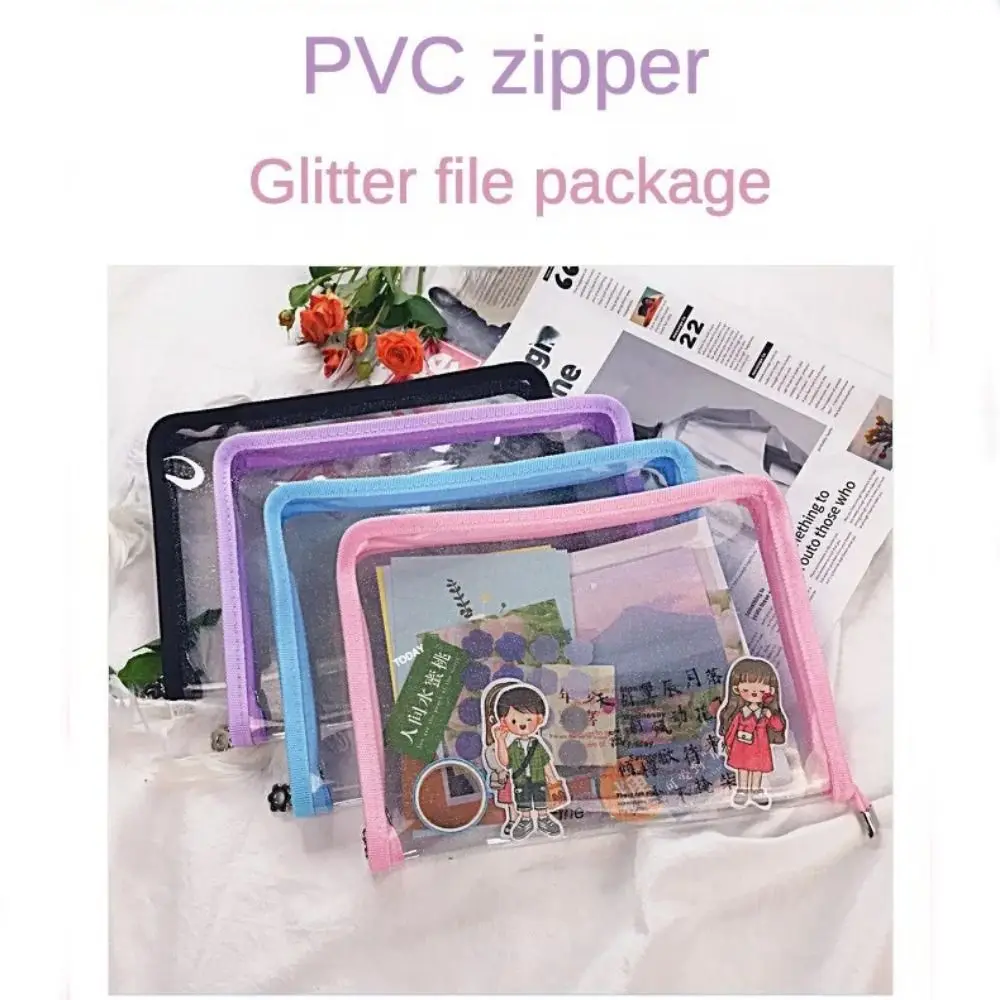 New A5 Zip Pocket Bag Transparent PVC File Folder Storage Bag Office Supply Desk Organizer Folder Organizer
New A5 Zip Pocket Bag Transparent PVC File Folder Storage Bag Office Supply Desk Organizer Folder Organizer