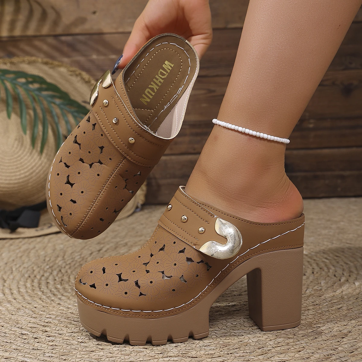 Women Sandals Summer Round Toe Shoes Peep Toe Platform Sandals Slip on High Heels Slippers Women Solid Anti Slip Shoes Women
Women Sandals Summer Round Toe Shoes Peep Toe Platform Sandals Slip on High Heels Slippers Women Solid Anti Slip Shoes Women