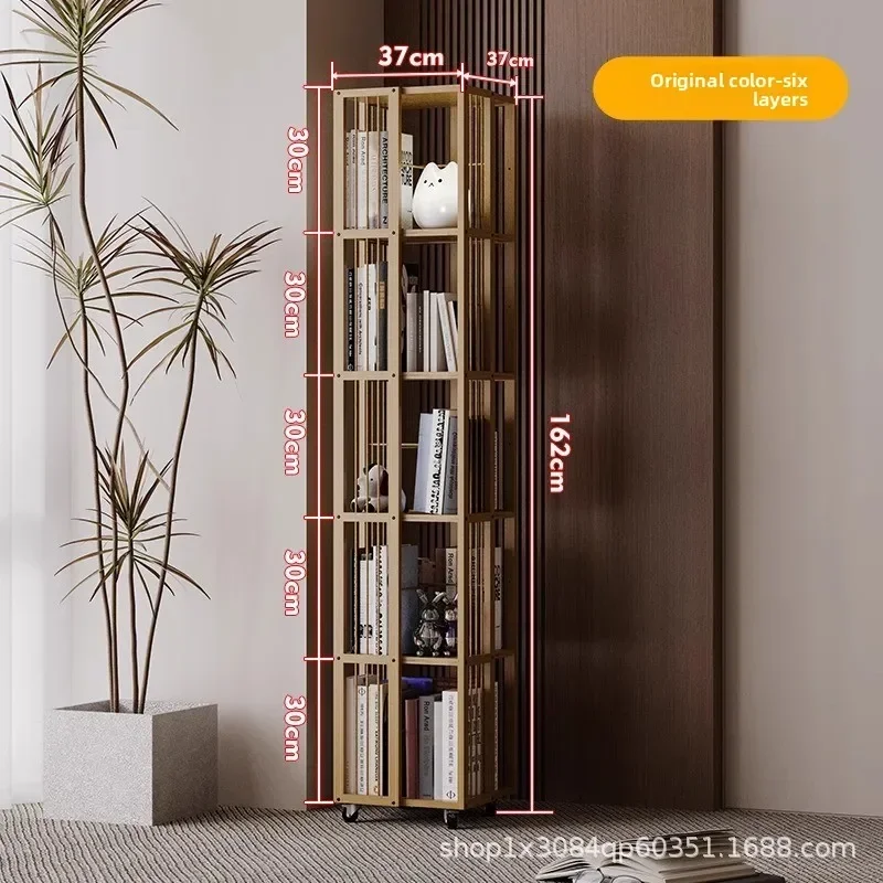 Modern Rotating bookshelf Home living room Movable multi-layer shelf Non-solid wood storage artifact Simple bookcase
Modern Rotating bookshelf Home living room Movable multi-layer shelf Non-solid wood storage artifact Simple bookcase