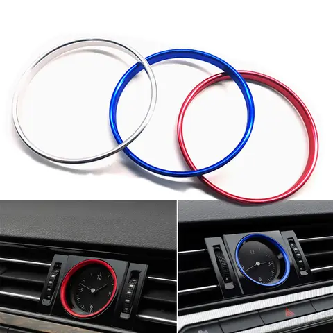 Alloy Car Dashboard Console Clock Watch Decoration Cover Ring Sticker For volkswagen VW Passat B8 2016-2019