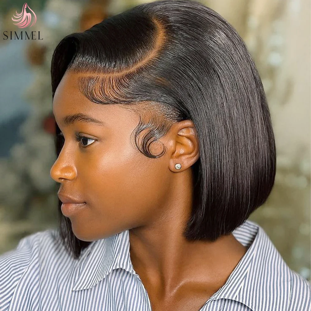 Straight Blunt Cut Short Bob Wigs Human Hair 13x4 Lace Front Human Hair Wig Side Part Lace Short Wig Brazilian Hair 8Inch
Straight Blunt Cut Short Bob Wigs Human Hair 13x4 Lace Front Human Hair Wig Side Part Lace Short Wig Brazilian Hair 8Inch
