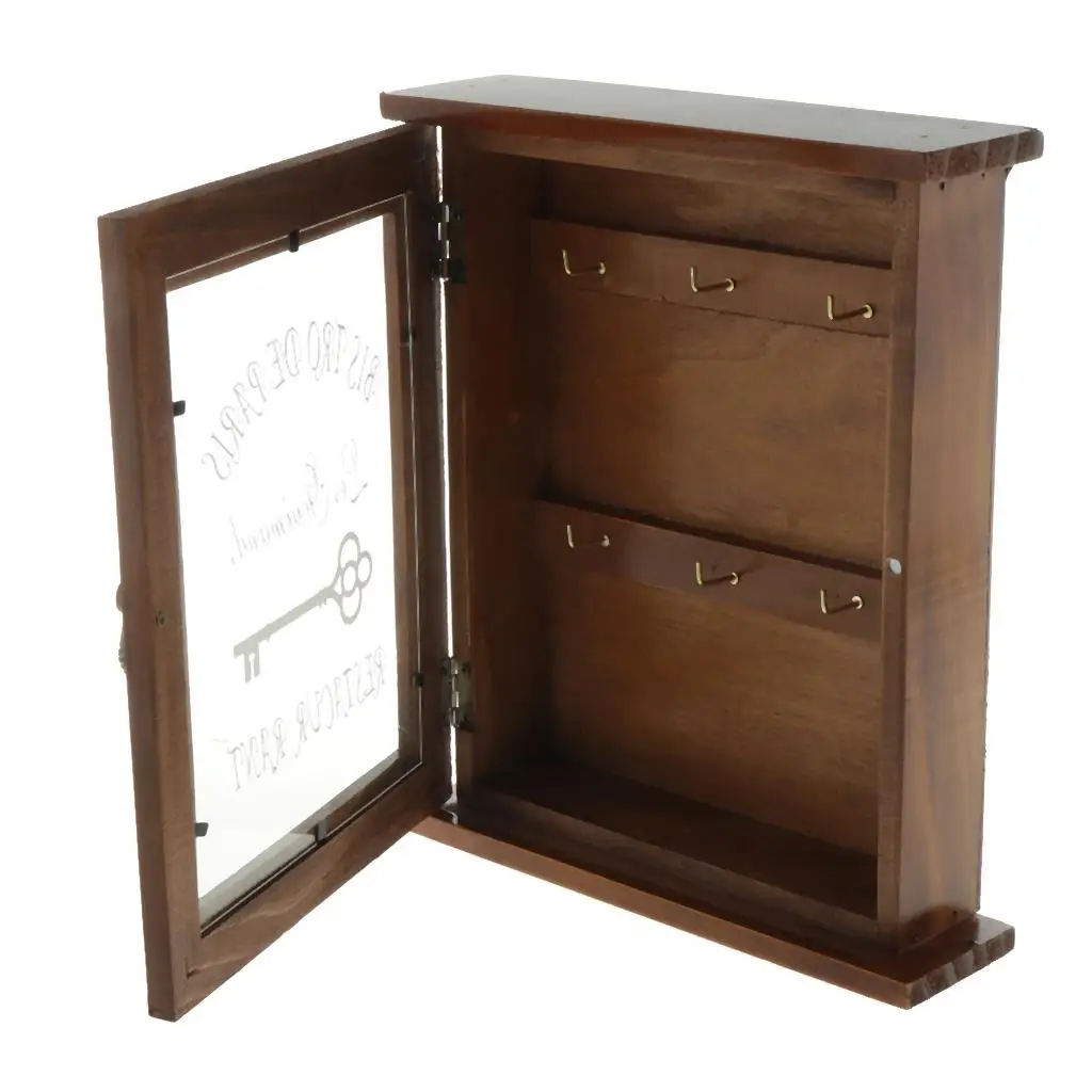 Decorative Wall Key Box Wooden Key Holder Cabinet with Hooks Key Organizer for Home Office Entryway Storage and Decor
Decorative Wall Key Box Wooden Key Holder Cabinet with Hooks Key Organizer for Home Office Entryway Storage and Decor