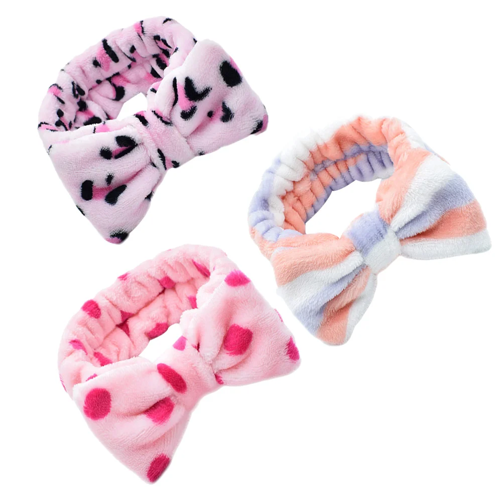 3 шт. эластичные ленты для волос с бантом из кораллового флиса, впитывающие быстросохнущие повязки для мытья лица, повязка на голову для макияжа для женщин и девочек, аксессуары для волос 
3 шт. эластичные ленты для волос с бантом из кораллового флиса, впитывающие быстросохнущие повязки для мытья лица, повязка на голову для макияжа для женщин и девочек, аксессуары для волос