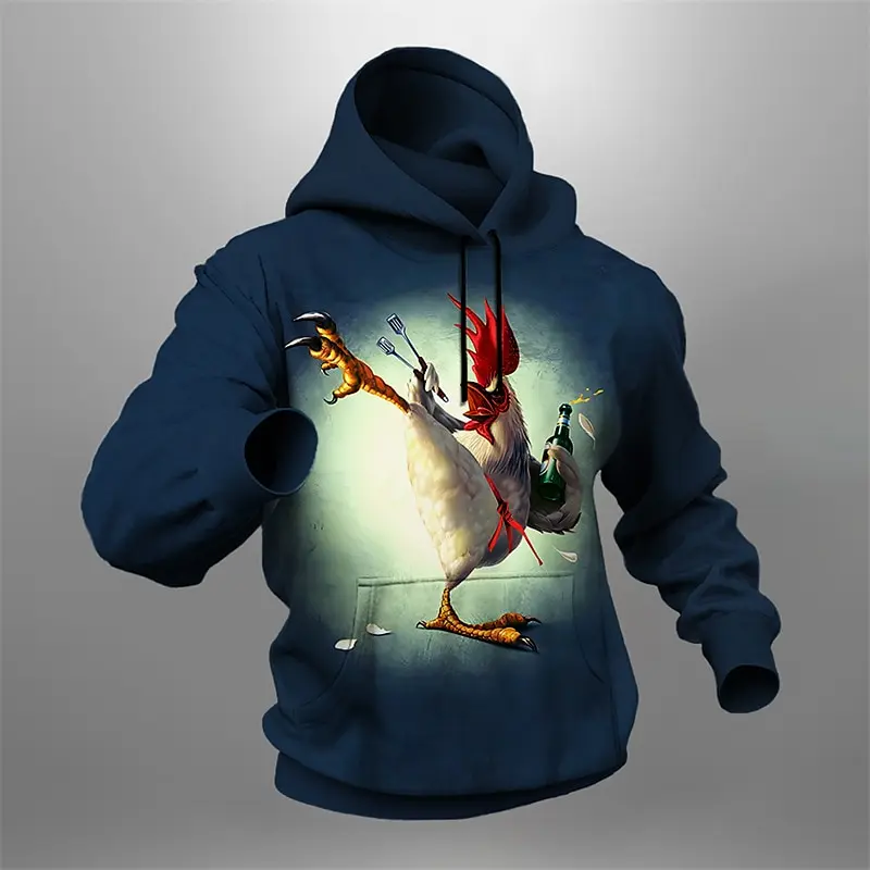 Autumn men's hoodie Kung Fu Chicken 3D print long sleeve sweatshirts for men fashion streetwear loose oversized men clothing top
Autumn men's hoodie Kung Fu Chicken 3D print long sleeve sweatshirts for men fashion streetwear loose oversized men clothing top