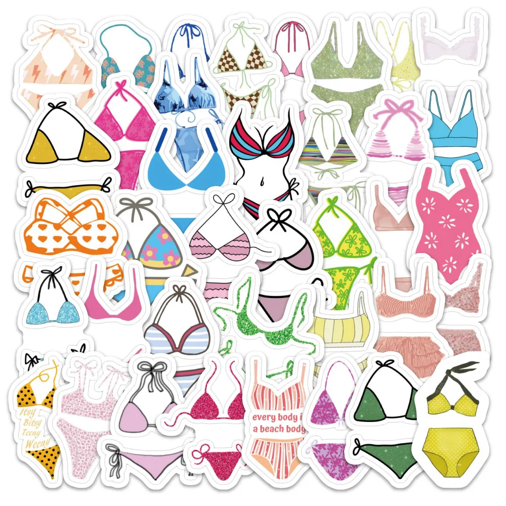 54PCS Bikini Cartoon Style Swimsuit Clothes Decorative Laptop Skateboard Luggage Skateboard iPad Waterproof Stickers Kids Toy
54PCS Bikini Cartoon Style Swimsuit Clothes Decorative Laptop Skateboard Luggage Skateboard iPad Waterproof Stickers Kids Toy