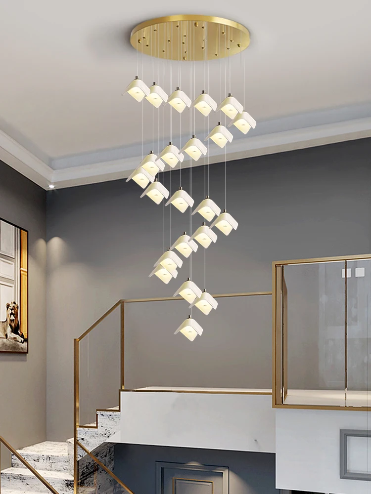 Nordic Staircase LED Chandelier Duplex Loft Villa Pendant Light Modern Stairs High Ceiling Lighting Fixtures Hanging Lamp
Nordic Staircase LED Chandelier Duplex Loft Villa Pendant Light Modern Stairs High Ceiling Lighting Fixtures Hanging Lamp