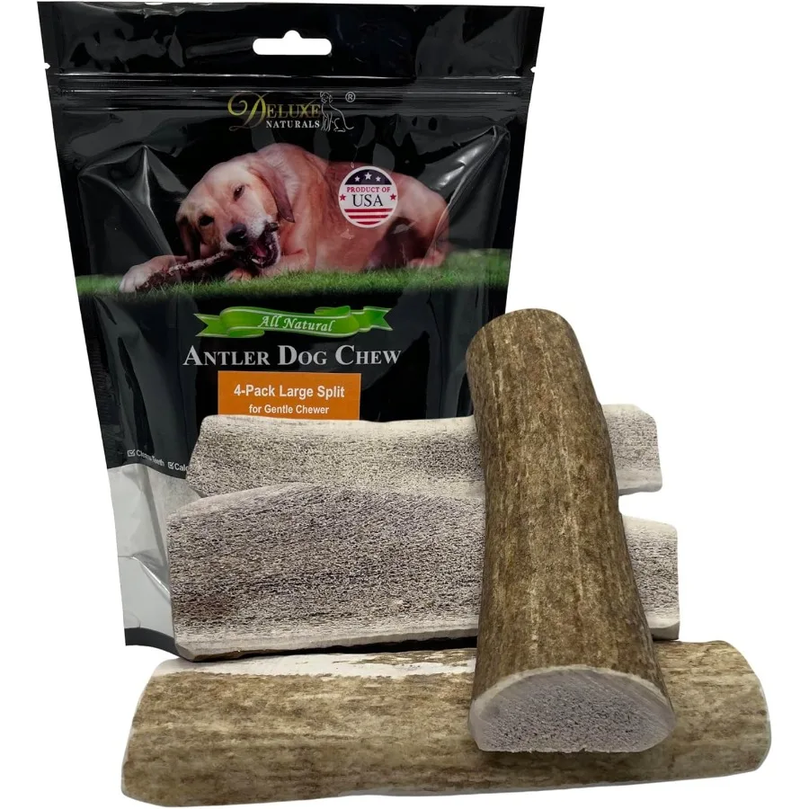 4Pack Large Split Elk Antler Dog Chews 6 to 7.5+ in Natural Long Lasting Chews for Small Medium Dogs Under 45 lbs Gentle Light
4Pack Large Split Elk Antler Dog Chews 6 to 7.5+ in Natural Long Lasting Chews for Small Medium Dogs Under 45 lbs Gentle Light