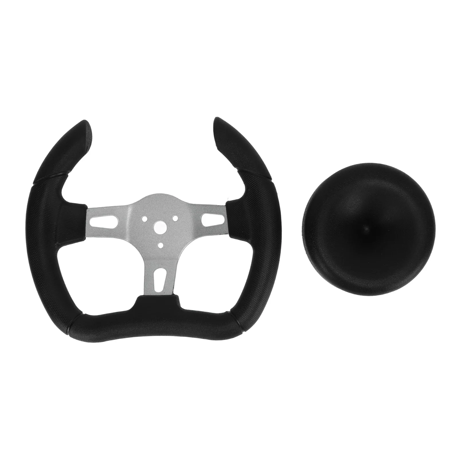 Racing Steering Wheel 277mm with 135mm Adapter for Sport Kart Go Kart Black PU Aluminum Alloy Universal Replacement Non-slip Saf
Racing Steering Wheel 277mm with 135mm Adapter for Sport Kart Go Kart Black PU Aluminum Alloy Universal Replacement Non-slip Saf
