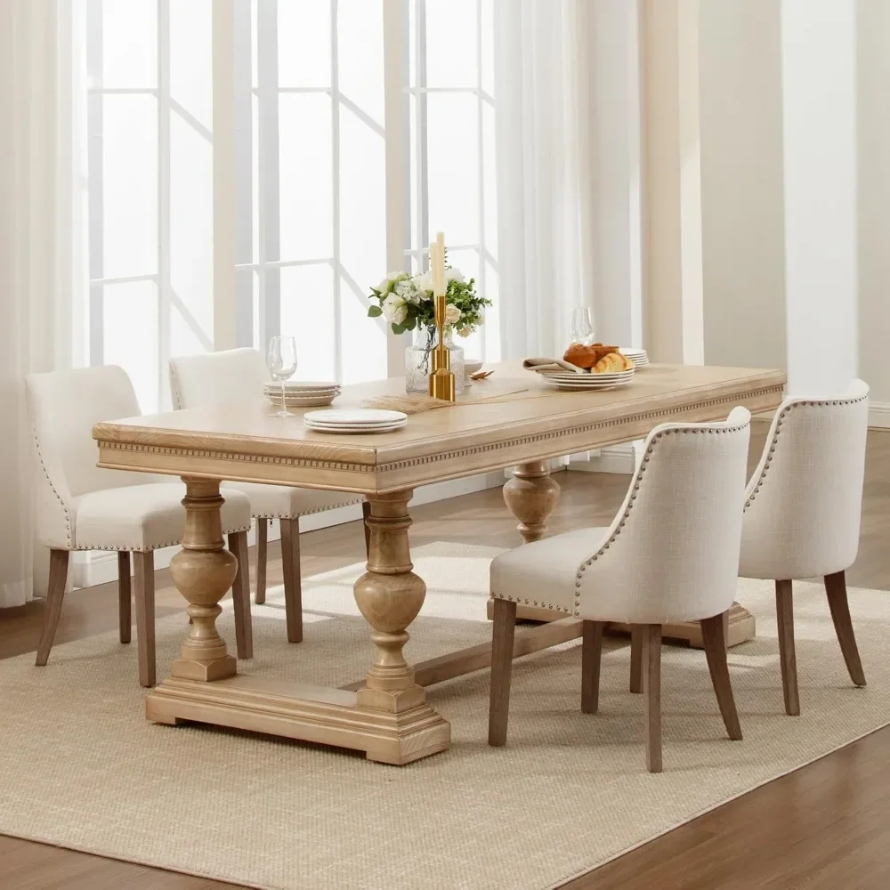 Dining Chair Set of 4, Upholstered Linen Fabric Accent Wooden Side Chairs, Mid Century Modern Dining Chair
Dining Chair Set of 4, Upholstered Linen Fabric Accent Wooden Side Chairs, Mid Century Modern Dining Chair