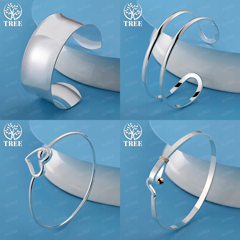 Fine Christmas Gift 925 Sterling Silver Love Heart Smooth Round Two-line Bangles Wedding Party High Quality Jewelry Accessories
Fine Christmas Gift 925 Sterling Silver Love Heart Smooth Round Two-line Bangles Wedding Party High Quality Jewelry Accessories