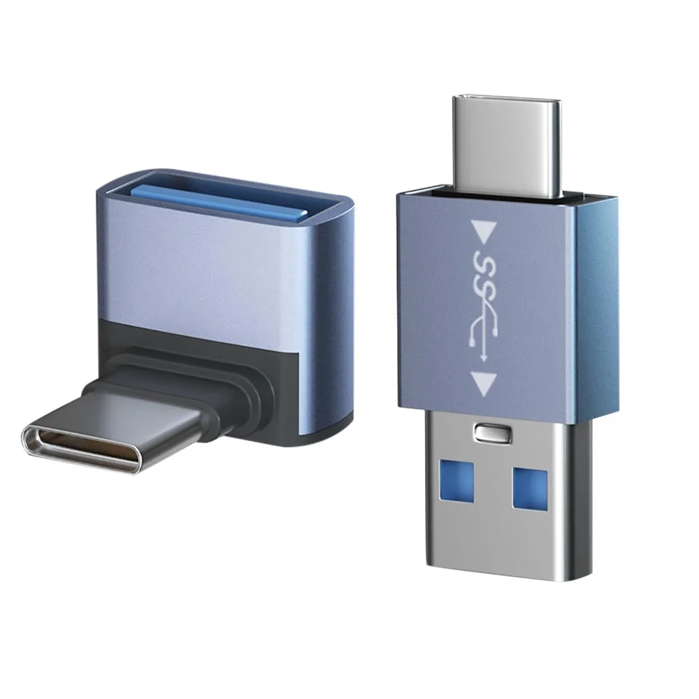 Otg Adapter Usb-C Male To Usb-A Male/USB C Male To A Female 3D Elbow Converter For Charging Data Transmission
Otg Adapter Usb-C Male To Usb-A Male/USB C Male To A Female 3D Elbow Converter For Charging Data Transmission