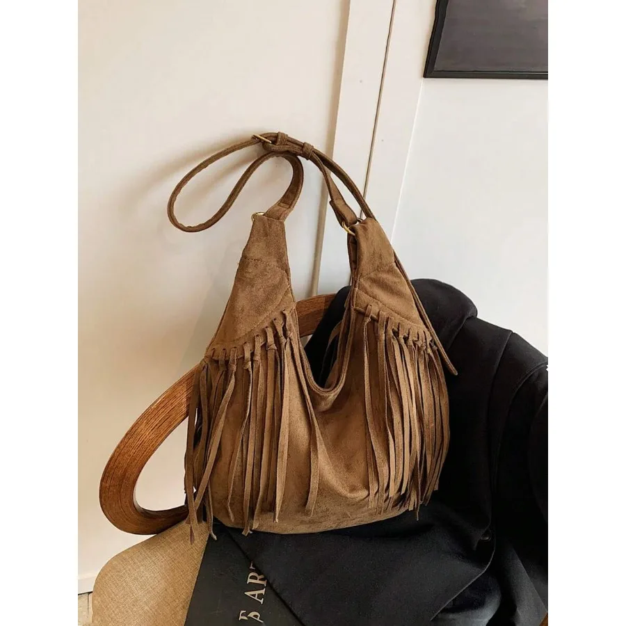 2025 New Arrival High-End Niche Bag, Bohemian Vintage Suede Large Capacity Fringe Shoulder Bag, Fashion Versatile Underarm Bag
2025 New Arrival High-End Niche Bag, Bohemian Vintage Suede Large Capacity Fringe Shoulder Bag, Fashion Versatile Underarm Bag