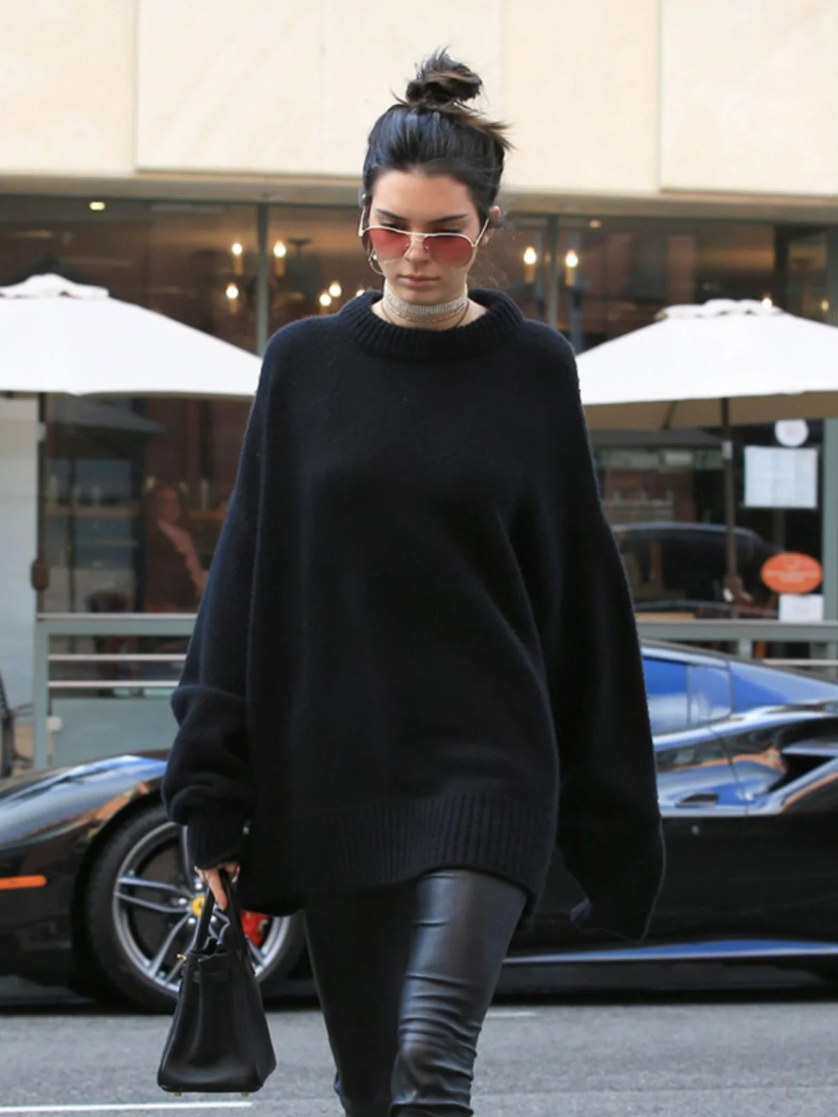 Kendall Jenner Black Loose Casual Warm Lazy Knitted Sweater Color Spring Autumn Organic Cotton Blend Long Sleeve Crew Neck
Kendall Jenner Black Loose Casual Warm Lazy Knitted Sweater Color Spring Autumn Organic Cotton Blend Long Sleeve Crew Neck