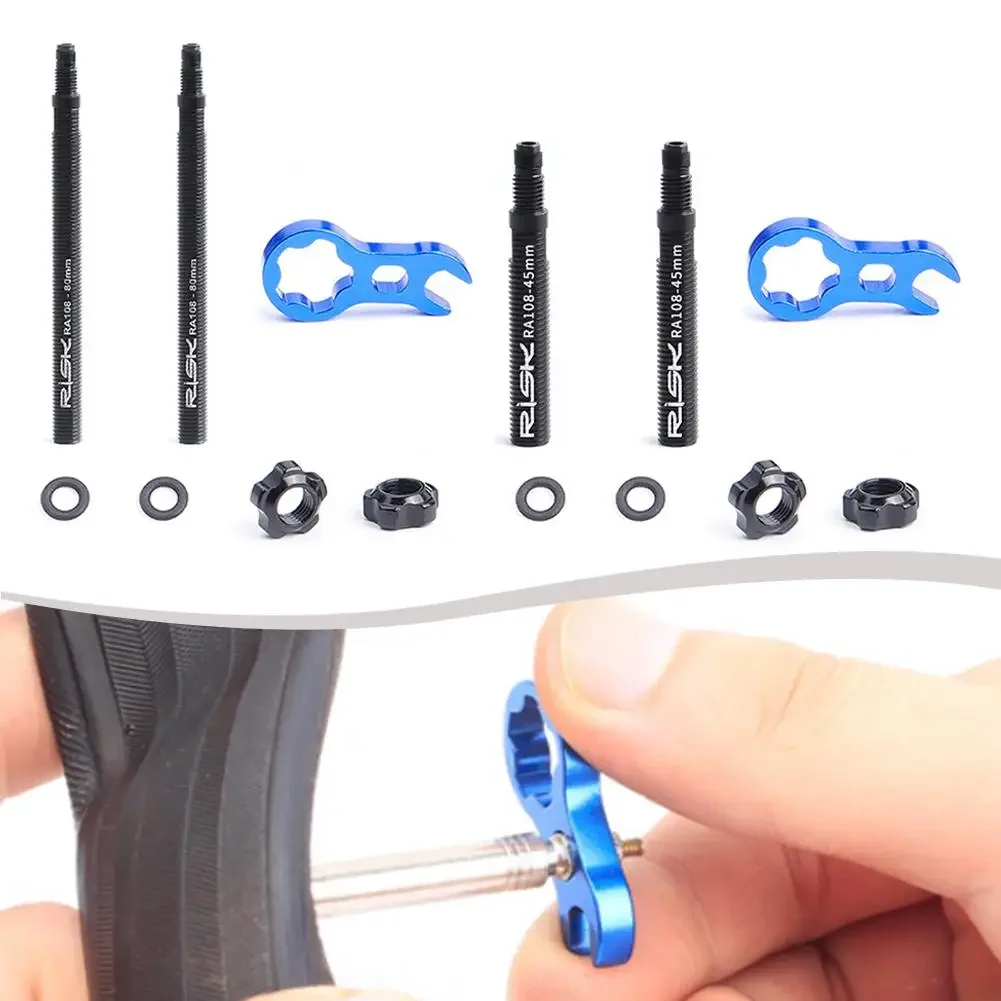 45mm Air Nozzle Wrench Bike Accessories Two Extension Rods Compact Design Easy Installation Hassle-free Inflation
45mm Air Nozzle Wrench Bike Accessories Two Extension Rods Compact Design Easy Installation Hassle-free Inflation