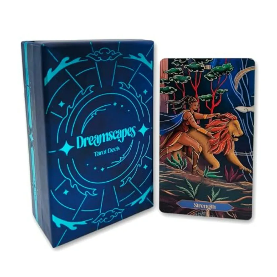 Набор карт Таро Dreamscapes с руководством для начинающих - минималистичный дизайн с синей фольгой, полный комплект из 78 карт Мажорных и Минорных Архетипов.
Набор карт Таро Dreamscapes с руководством для начинающих - минималистичный дизайн с синей фольгой, полный комплект из 78 карт Мажорных и Минорных Архетипов.
