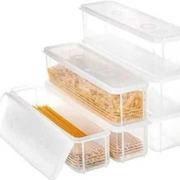 4 Pcs Long Rectangular Food Storage Containers, Plastic Reusable Refrigerator Organizer Boxes Kitchen Accessories
4 Pcs Long Rectangular Food Storage Containers, Plastic Reusable Refrigerator Organizer Boxes Kitchen Accessories
