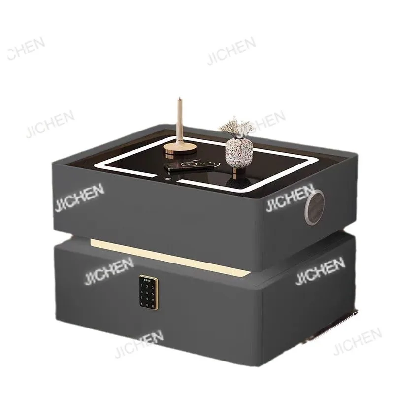 JC smart bedside table with lamp solid wood bedroom light luxury high-end bedside storage cabinet
JC smart bedside table with lamp solid wood bedroom light luxury high-end bedside storage cabinet