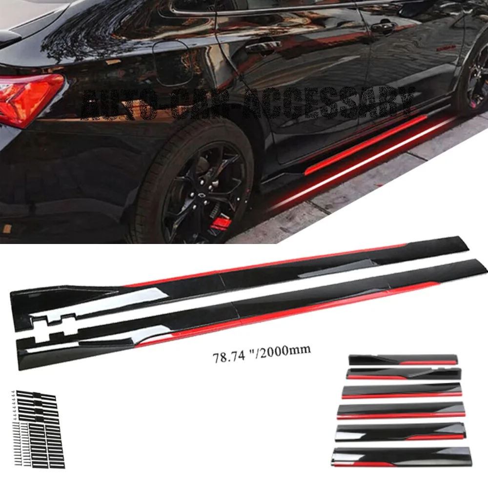 For Chevrolet Malibu 78.7" Red Side Skirt Extension Body Kit Lip Splitters United States
For Chevrolet Malibu 78.7" Red Side Skirt Extension Body Kit Lip Splitters United States