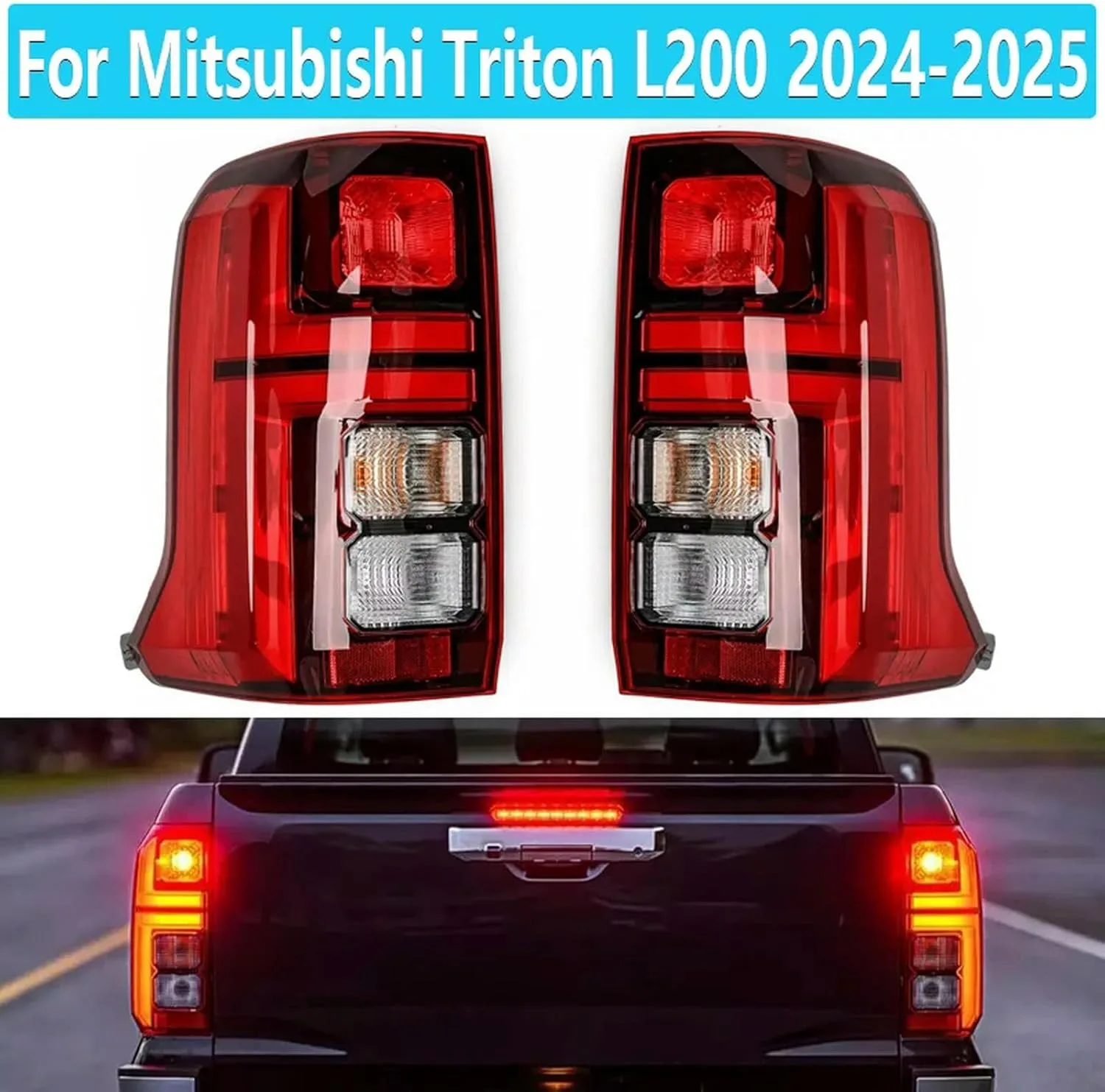 For Mitsubishi Triton L200 2024-2025 LED Rear Tail Lights Car Accessories DRL Turn Signal Brake Lights
For Mitsubishi Triton L200 2024-2025 LED Rear Tail Lights Car Accessories DRL Turn Signal Brake Lights