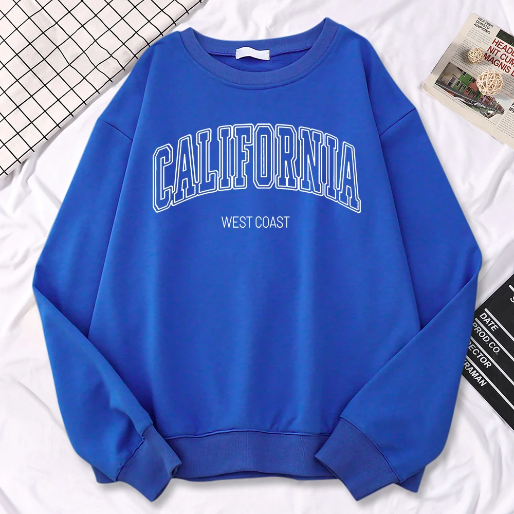 Зимние модные женские толстовки Калифорния Западного побережья с принтом и капюшоном, универсальные пуловеры с круглым вырезом, свободная теплая женская уличная одежда
Зимние модные женские толстовки Калифорния Западного побережья с принтом и капюшоном, универсальные пуловеры с круглым вырезом, свободная теплая женская уличная одежда
