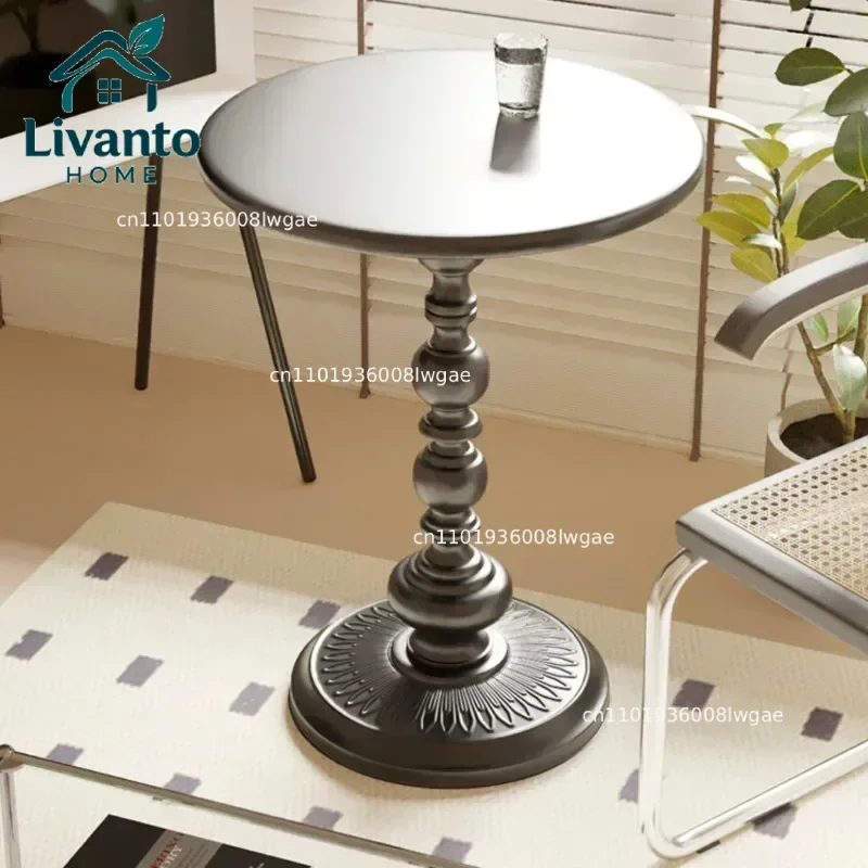 American Retro Iron Art Round Tea Table Vintage Metal Coffee Table Household Furniture for Living Room Sofa Corner Side Table
American Retro Iron Art Round Tea Table Vintage Metal Coffee Table Household Furniture for Living Room Sofa Corner Side Table