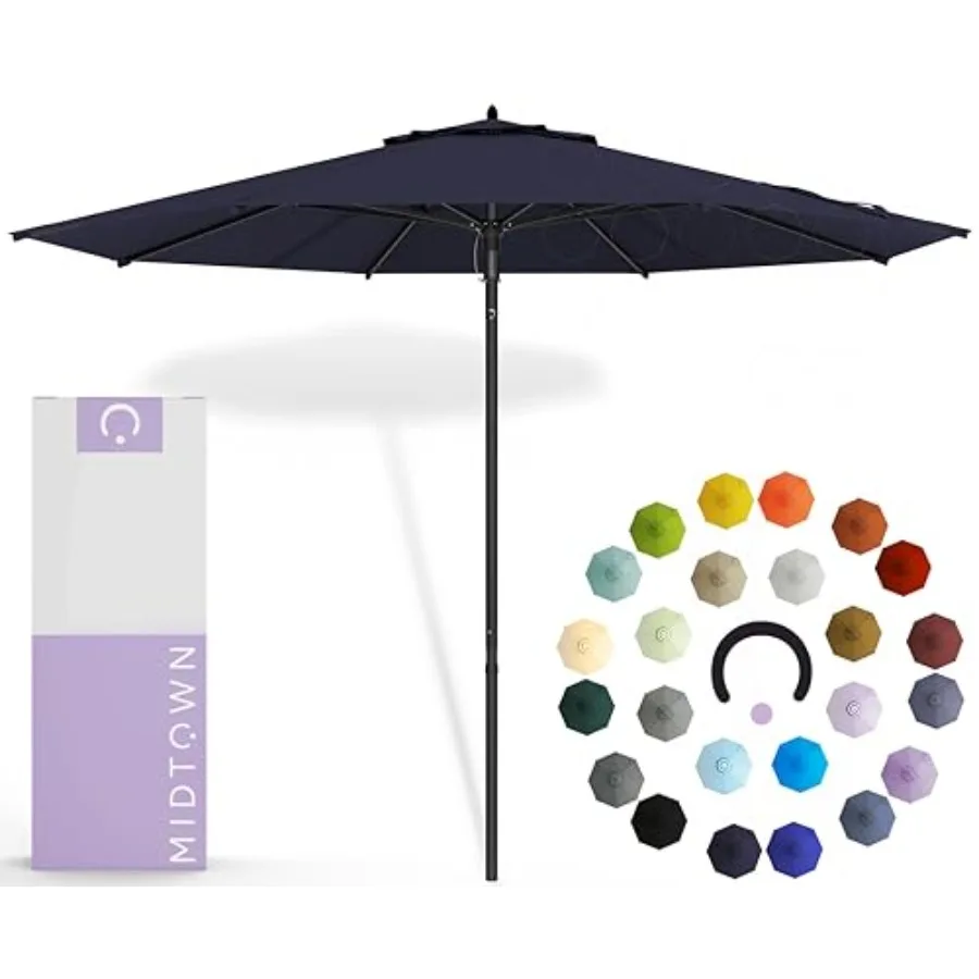 Push Pop patio umbrellas for deck, pool, cafes, hotels; navy canopy, black pole; terylast polyester fabric, 8 fiberglass ribs,
Push Pop patio umbrellas for deck, pool, cafes, hotels; navy canopy, black pole; terylast polyester fabric, 8 fiberglass ribs,