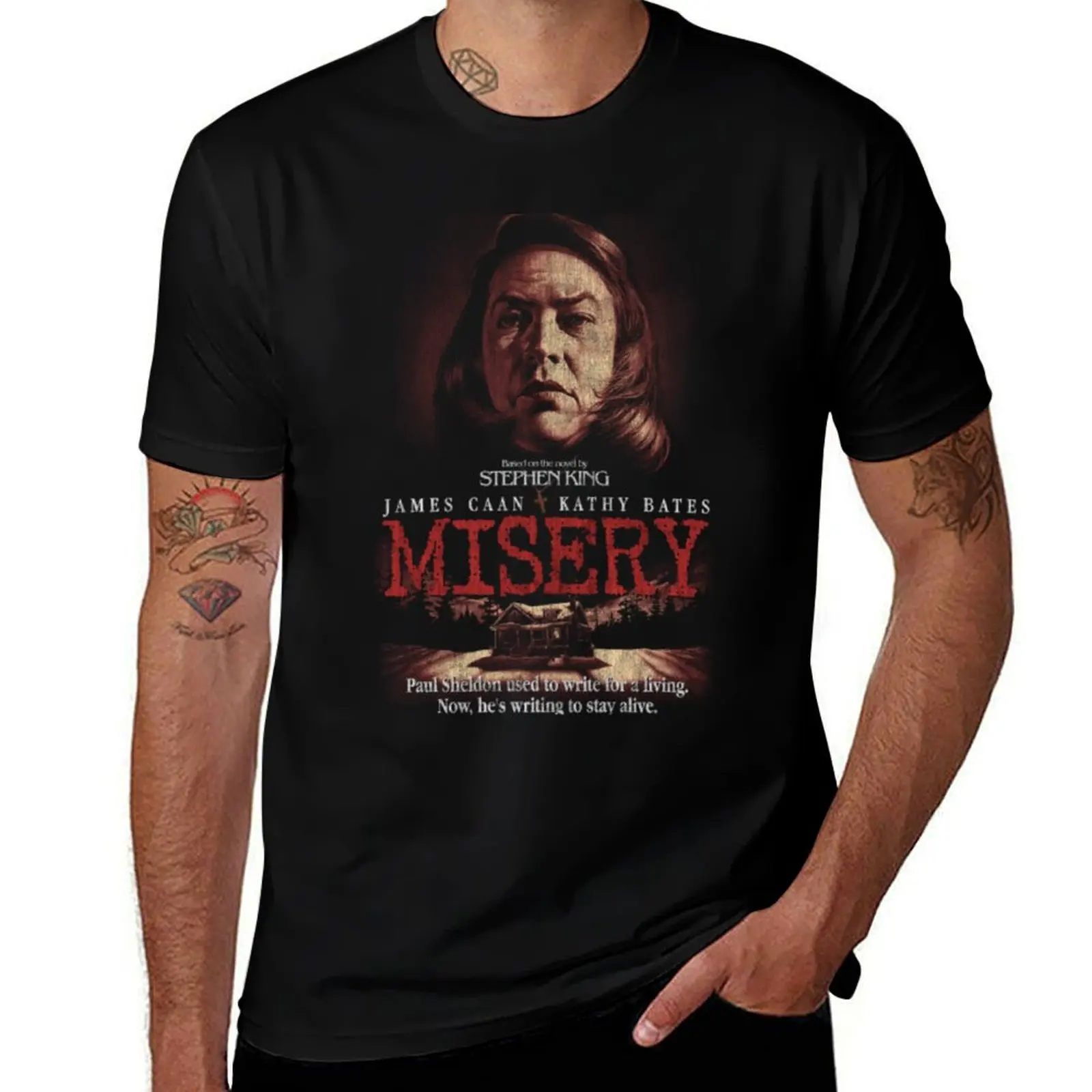 Misery, Stephen King, Horro T-Shirt cotton tshirt 100% man t shirt designer t shirt man luxury T-shirt
Misery, Stephen King, Horro T-Shirt cotton tshirt 100% man t shirt designer t shirt man luxury T-shirt