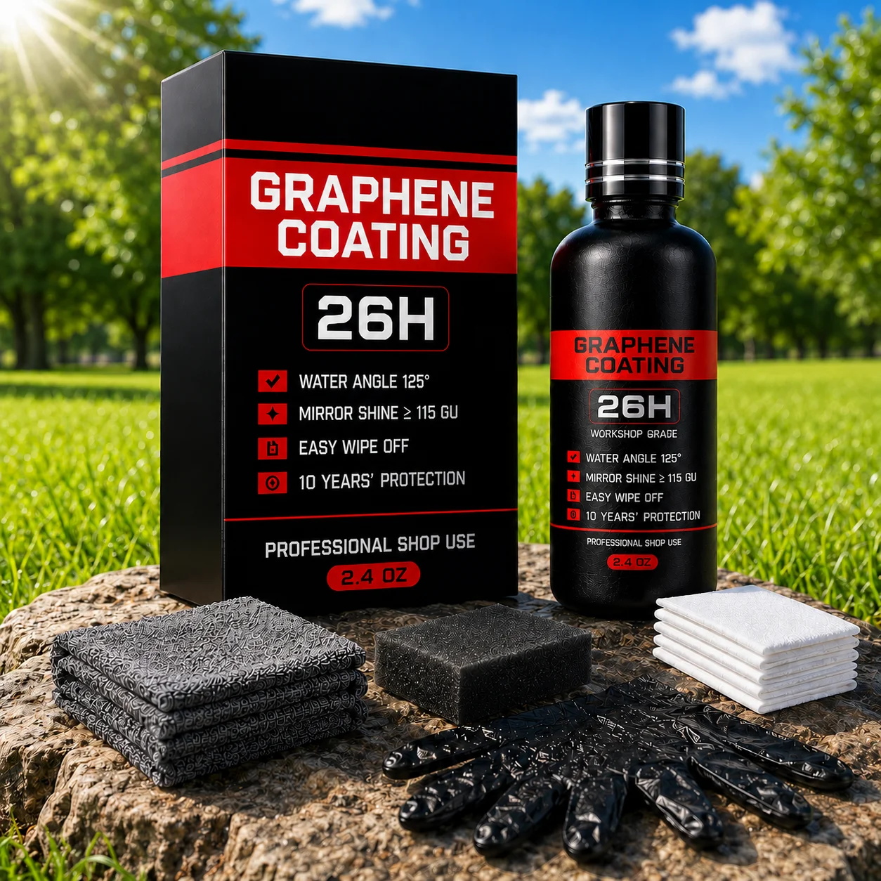 Graphene Ceramic Car Coating Kit - Universal Professional Car Beauty, High Gloss Car Paint Protection, Long-Lasting Gloss
Graphene Ceramic Car Coating Kit - Universal Professional Car Beauty, High Gloss Car Paint Protection, Long-Lasting Gloss