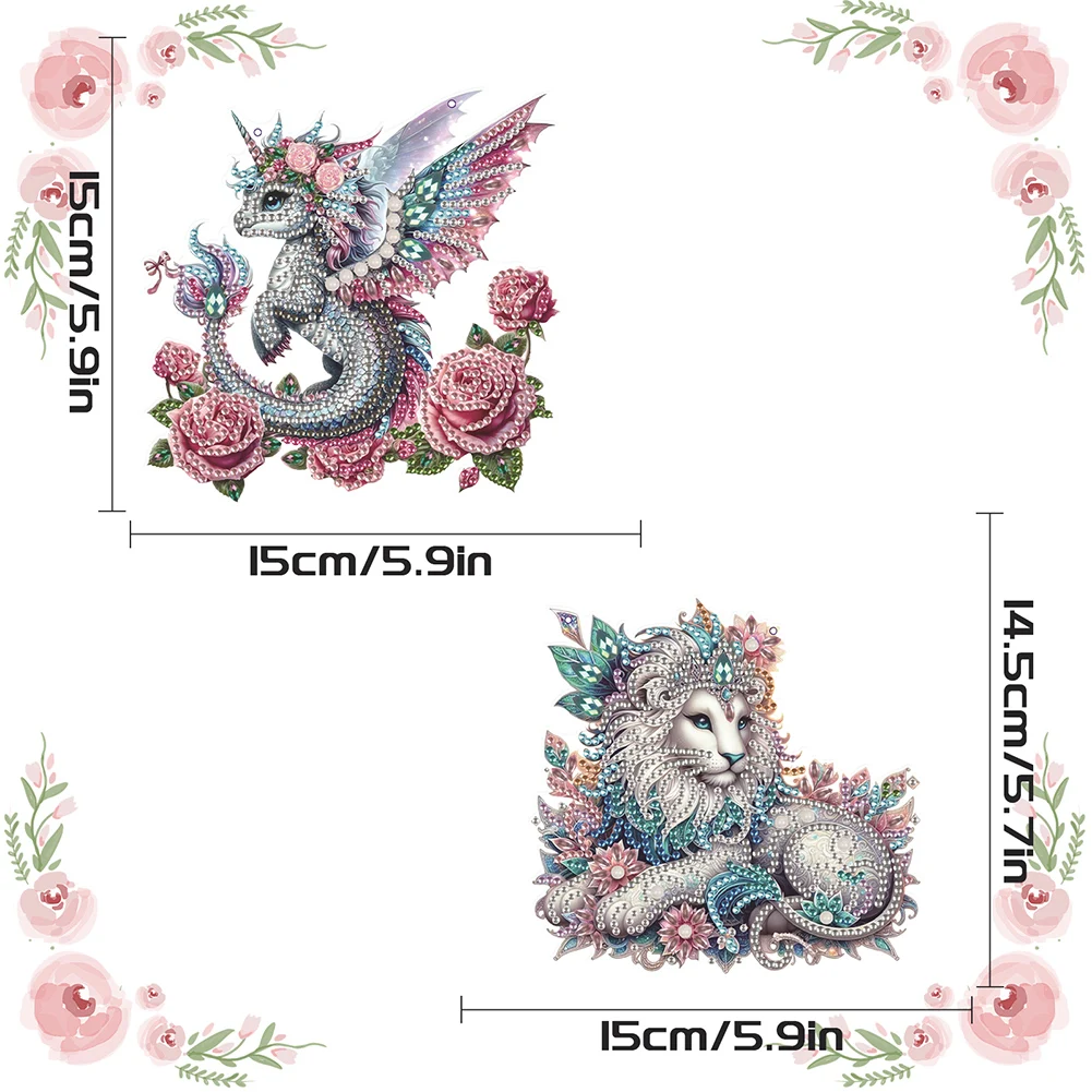 2Pcs PET Special Shaped Cute Animal 5D DIY Diamond Art Hanging Decor Diamond Painting Hanging Ornament Bedroom Decoration
2Pcs PET Special Shaped Cute Animal 5D DIY Diamond Art Hanging Decor Diamond Painting Hanging Ornament Bedroom Decoration