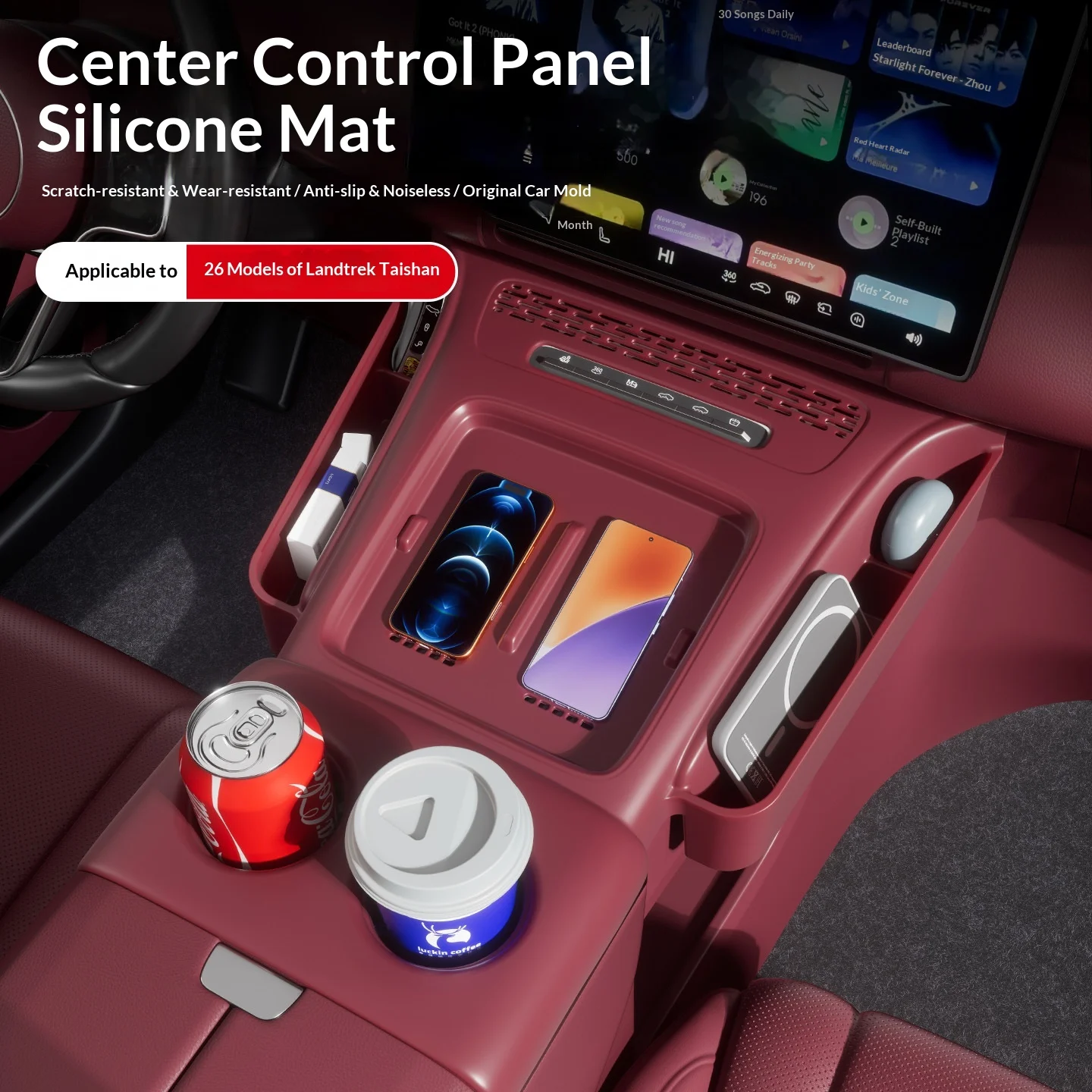 Full Coverage Silicone Protective Storage Mat for Voyah Titan 2026 Center Console Panel Wear Resistant Auto Interior Decor Parts
Full Coverage Silicone Protective Storage Mat for Voyah Titan 2026 Center Console Panel Wear Resistant Auto Interior Decor Parts