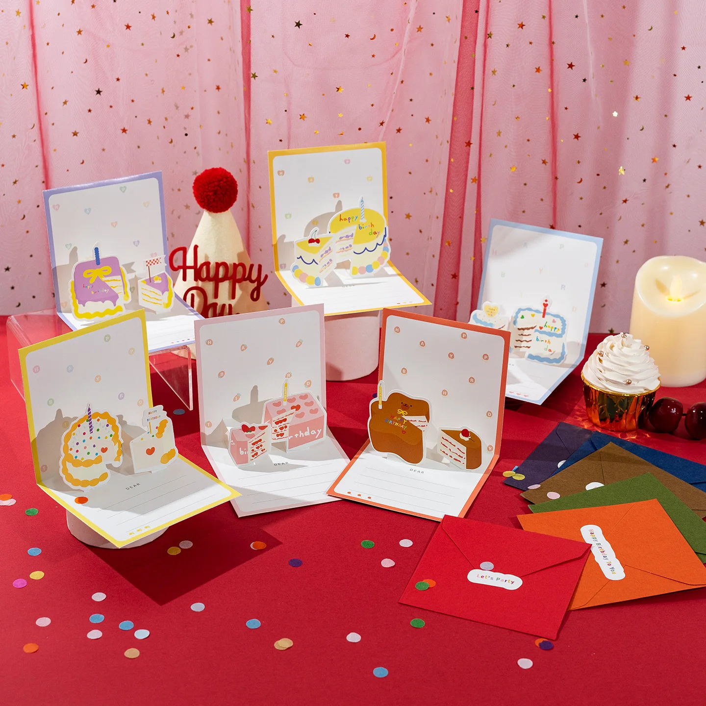 1/6Pcs Creative Foldable 3D Birthday Cake Greeting Card An Exquisite, Festive Gift for Birthdays Handwritten Greeting Card
1/6Pcs Creative Foldable 3D Birthday Cake Greeting Card An Exquisite, Festive Gift for Birthdays Handwritten Greeting Card