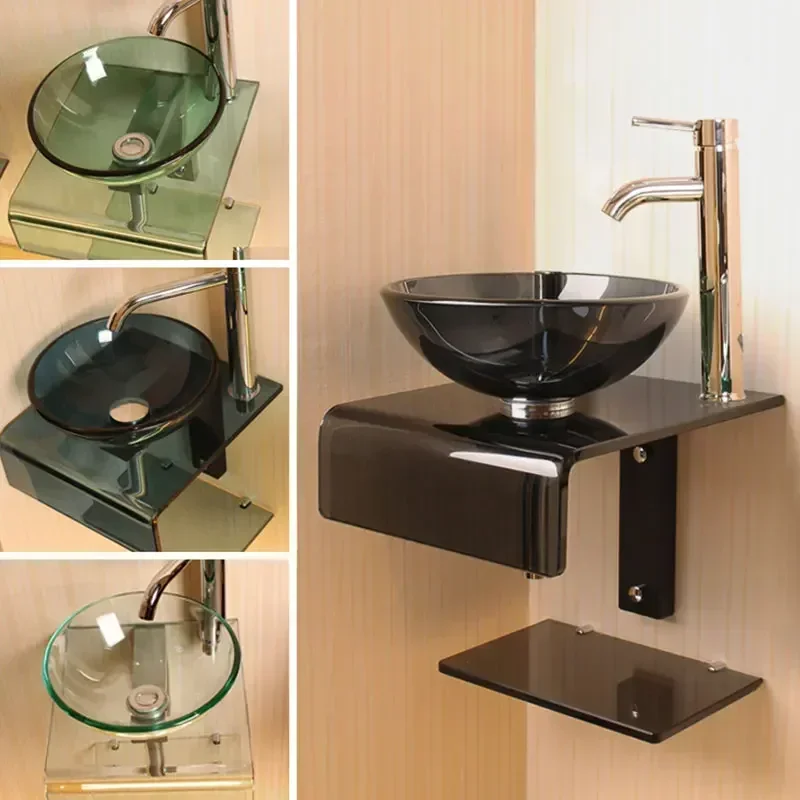 Bathroom Washbasin Tempered Glass Nordic Wall-mounted Bathroom Sink Light Luxury Hotel Office Waterfall Spout
Bathroom Washbasin Tempered Glass Nordic Wall-mounted Bathroom Sink Light Luxury Hotel Office Waterfall Spout