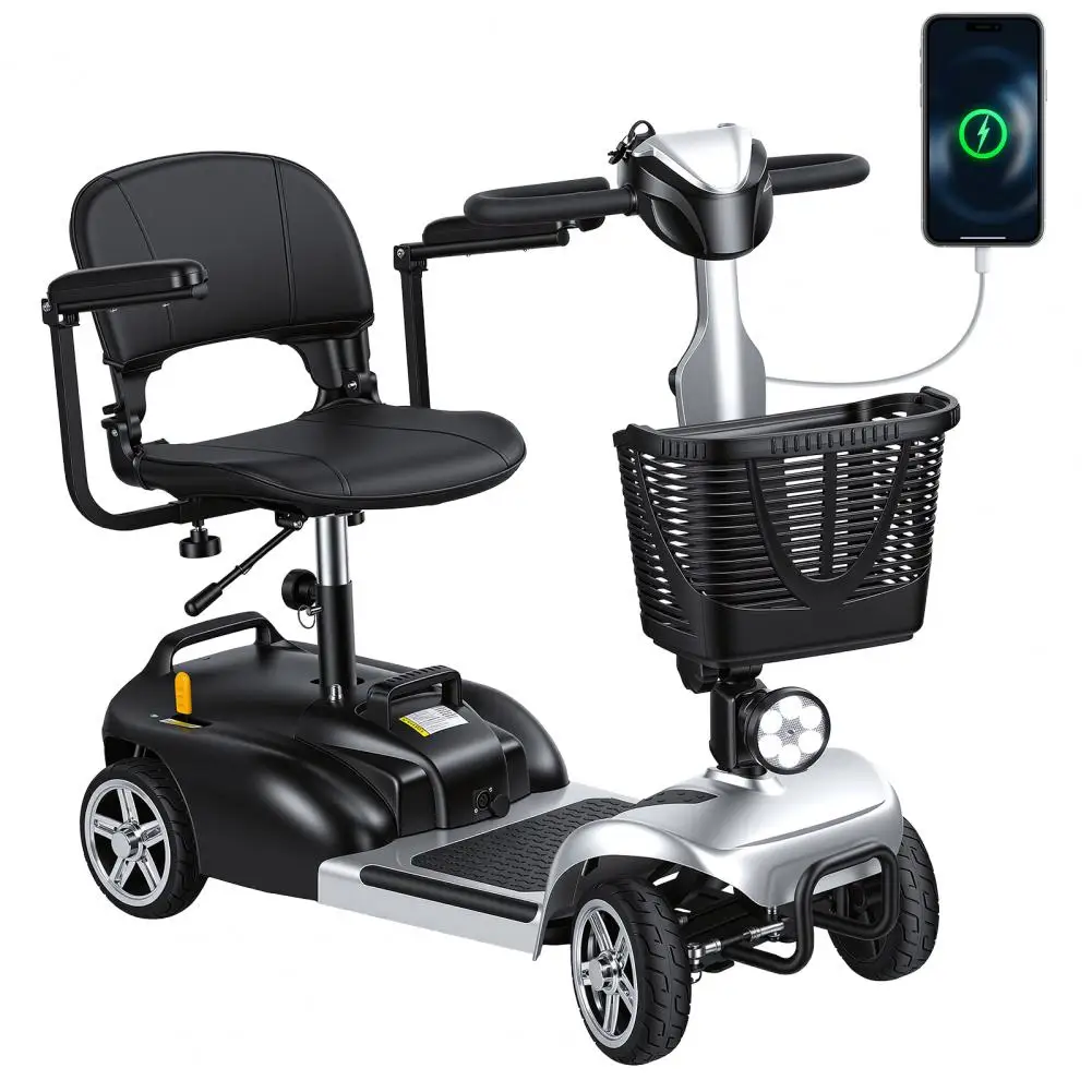 4 Wheels Mobility Scooter for Adults & Seniors,Lightweight Foldable 5 MPH Speed 7.46 Miles Range Electric Powered Travel Scooter
4 Wheels Mobility Scooter for Adults & Seniors,Lightweight Foldable 5 MPH Speed 7.46 Miles Range Electric Powered Travel Scooter