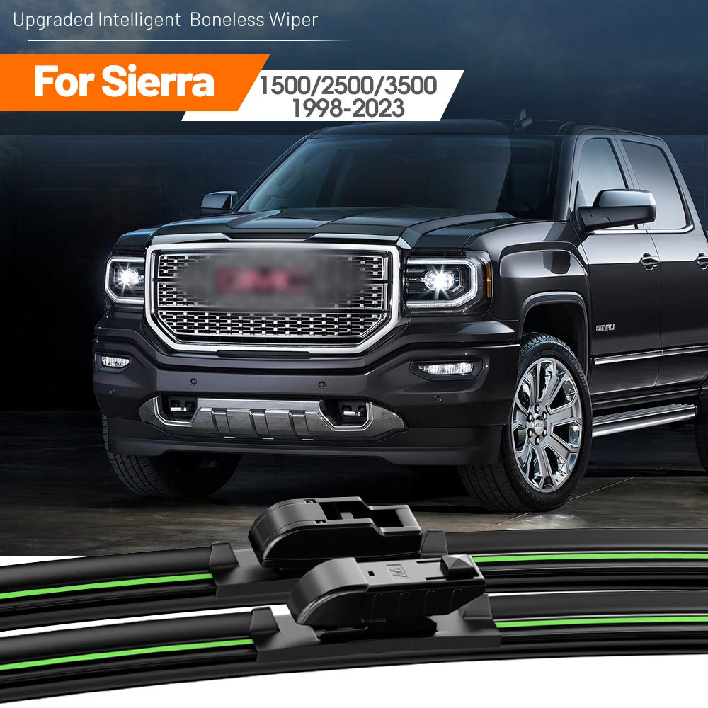 2pcs For GMC Sierra 1500 2500 3500 1998-2023 Front Windshield Wiper Blades 2012 2013 2015 2018 2021 Windscreen Window Accessorie
2pcs For GMC Sierra 1500 2500 3500 1998-2023 Front Windshield Wiper Blades 2012 2013 2015 2018 2021 Windscreen Window Accessorie