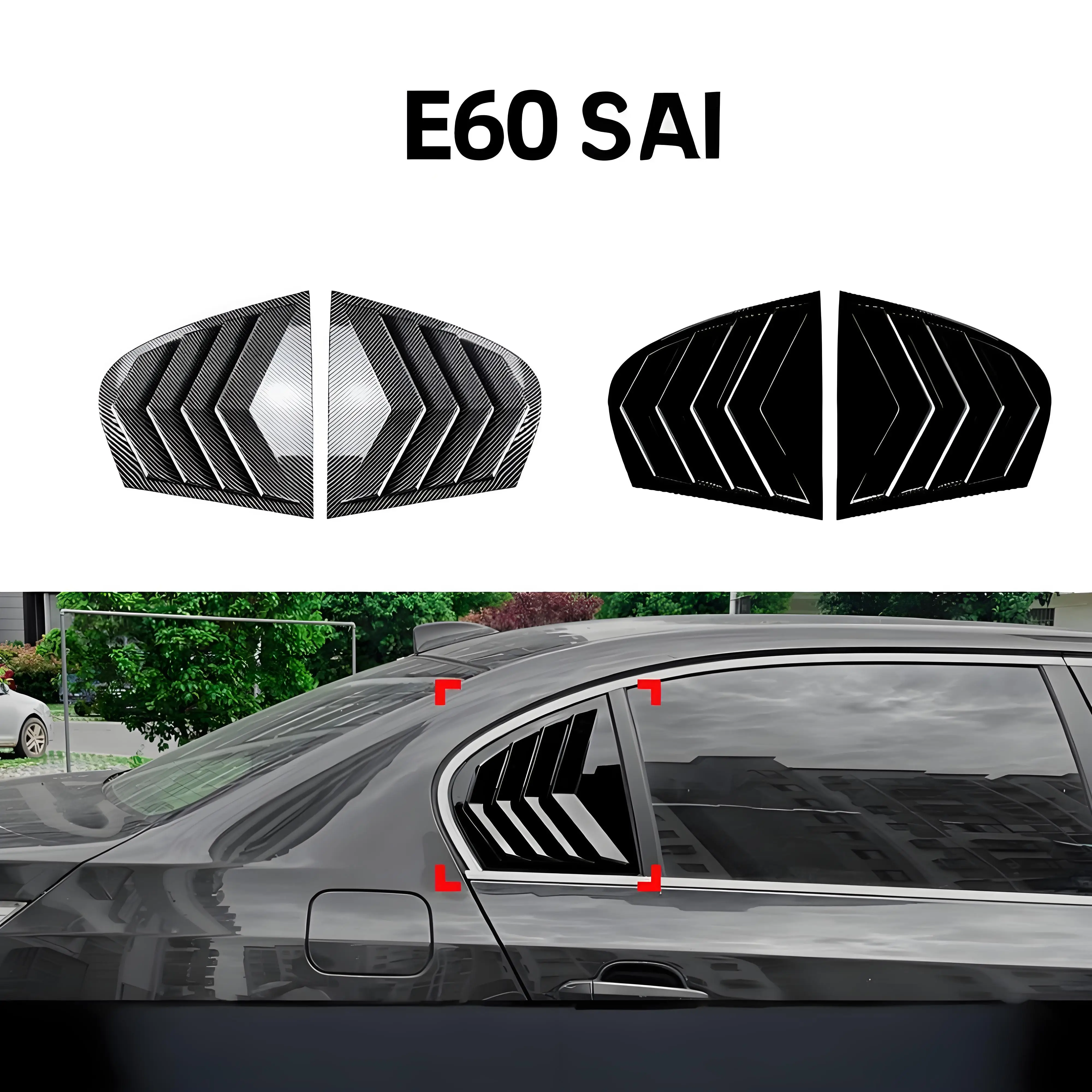 Car Side Window Louvers Stickers Cover Vent For BMW 5 Series E60 2005 2006 2007 2008 2009 2010 2pcs Cars Exterior Accessories
Car Side Window Louvers Stickers Cover Vent For BMW 5 Series E60 2005 2006 2007 2008 2009 2010 2pcs Cars Exterior Accessories