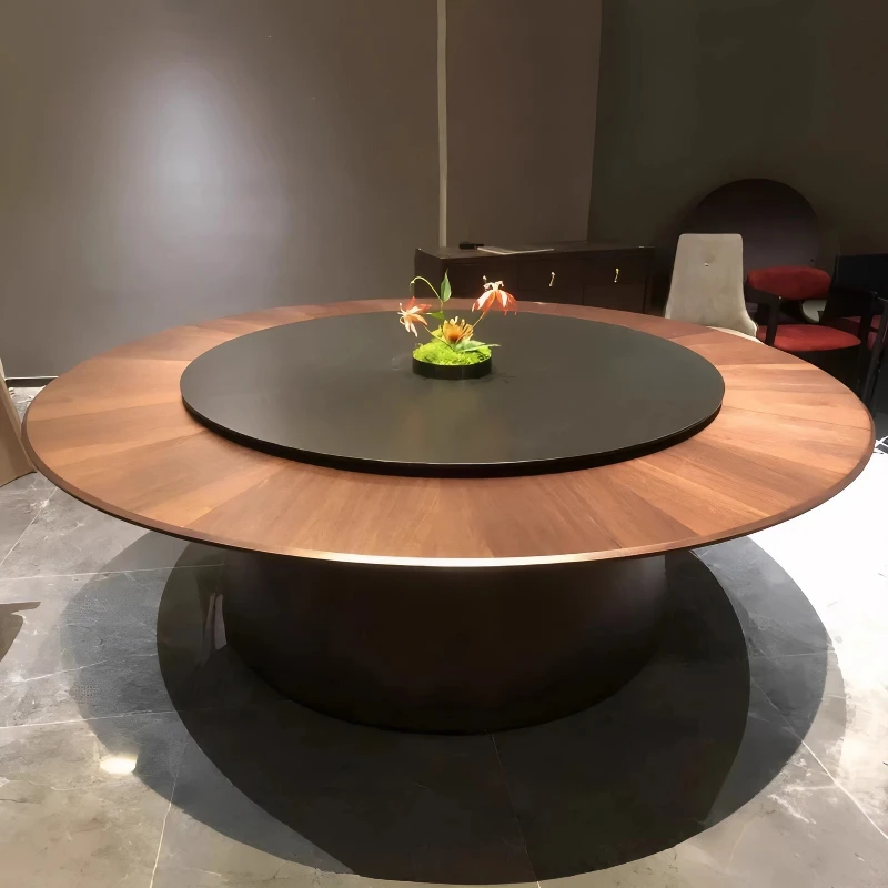 Hotel electric large round table 2 m 3 m dining table hotel restaurant box club new Chinese solid wood turntable 15 people 20
Hotel electric large round table 2 m 3 m dining table hotel restaurant box club new Chinese solid wood turntable 15 people 20