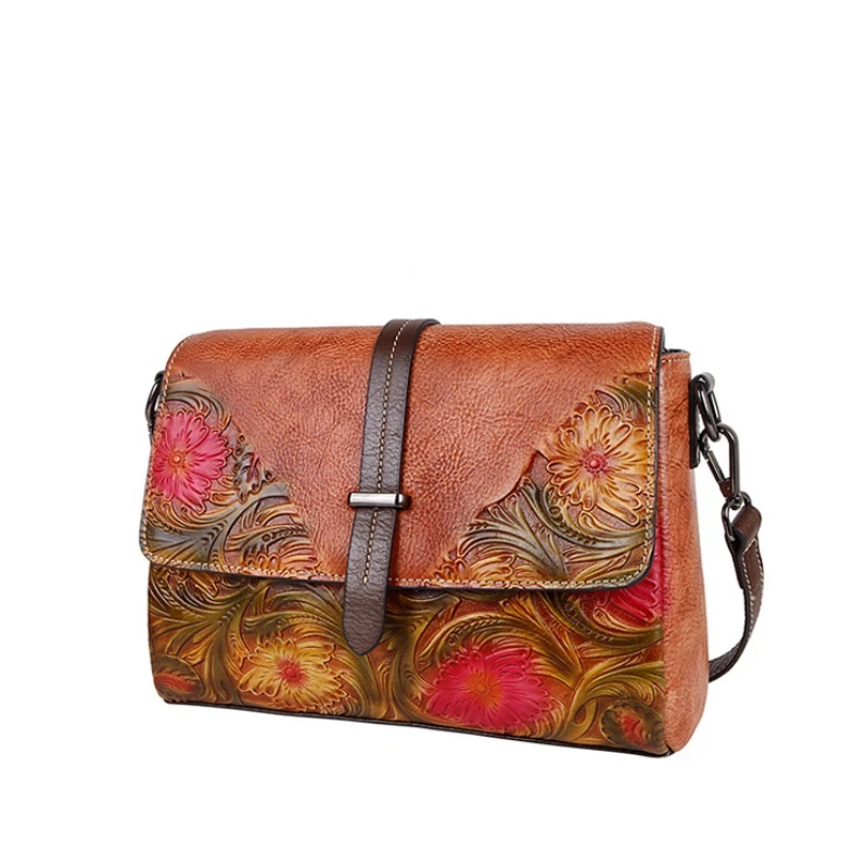 Women Fashion Quality Genuine Leather Unique Embossing Vintage Flower Aristocratic style Flap Handbag Shoulder Bag Crossbody Bag
Women Fashion Quality Genuine Leather Unique Embossing Vintage Flower Aristocratic style Flap Handbag Shoulder Bag Crossbody Bag