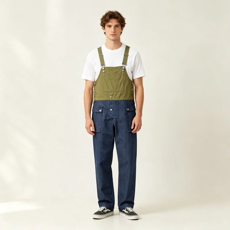 Men Jeans Jumpsuits Denim Overalls Mid Waist Pockets One Piece Loose Cargo Pants Spliced Washed Safari Style Ankle Length 2026
Men Jeans Jumpsuits Denim Overalls Mid Waist Pockets One Piece Loose Cargo Pants Spliced Washed Safari Style Ankle Length 2026