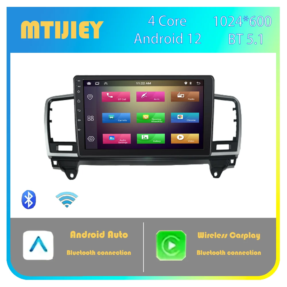 Wireless Carplay Android Auto Car Radio For Benz ML 2012-2015 With Stereo Mirror Link Android 12
Wireless Carplay Android Auto Car Radio For Benz ML 2012-2015 With Stereo Mirror Link Android 12