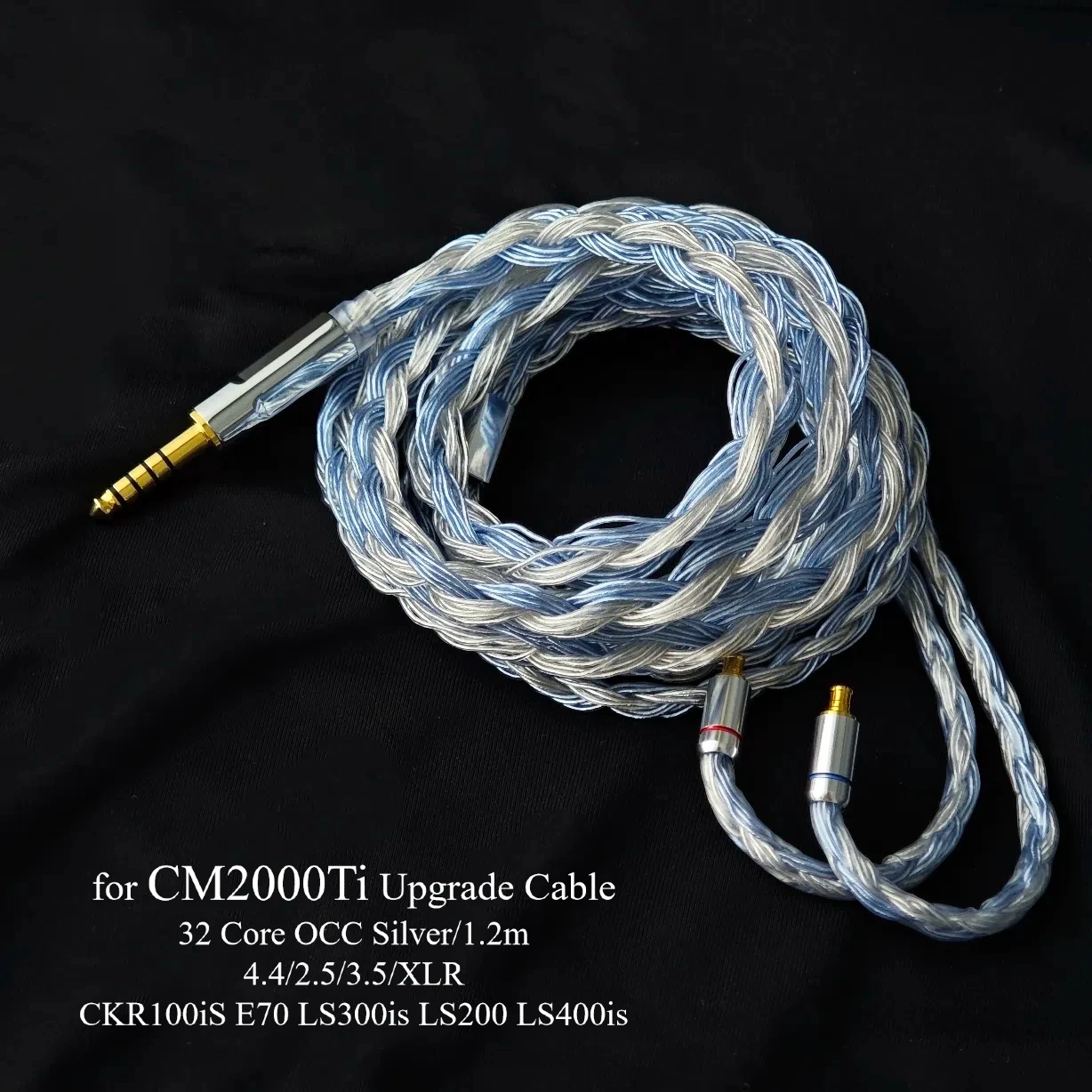 for CM2000Ti, CKR100iS, E70, LS300is, LS200, LS400is Headphone Upgrade Cable, 32-Core, 2.5 3.5 4.4mm Balanced
for CM2000Ti, CKR100iS, E70, LS300is, LS200, LS400is Headphone Upgrade Cable, 32-Core, 2.5 3.5 4.4mm Balanced