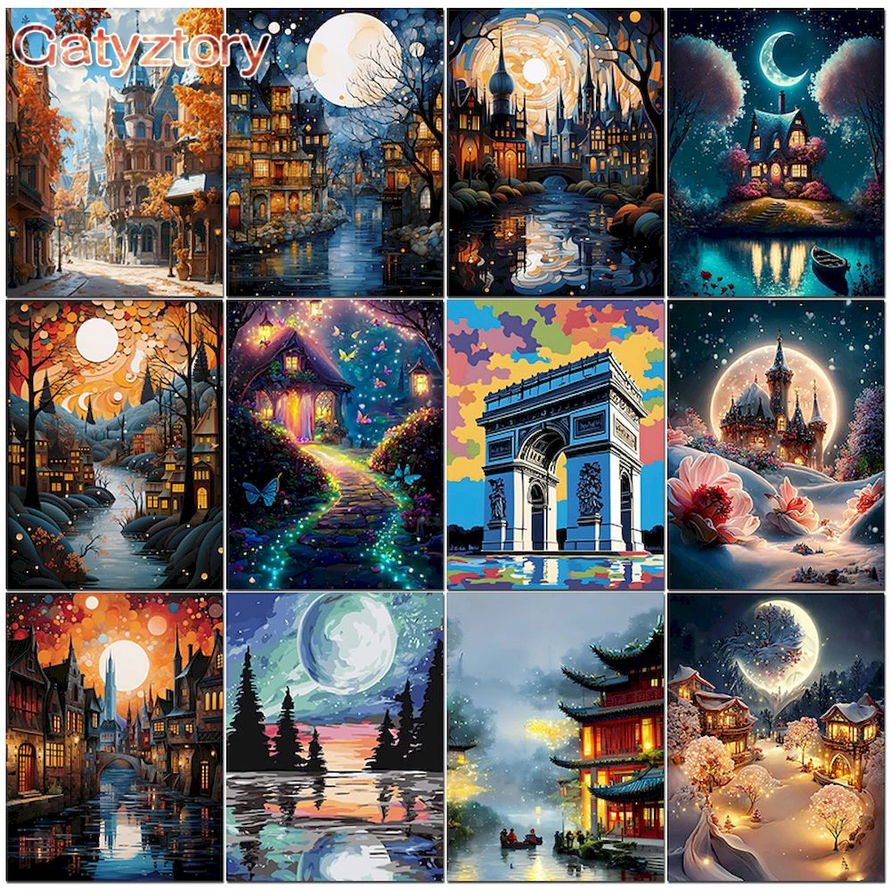 GATYZTORY Modern Paint By Numbers Dark River Castle Coloring By Numbers Artwork Diy Set For Adults Living Room Decors New
GATYZTORY Modern Paint By Numbers Dark River Castle Coloring By Numbers Artwork Diy Set For Adults Living Room Decors New