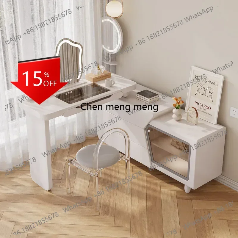 Современный туалетный столик M78 с большим зеркалом, стулом и 4 ящиками для спальни, комод для макияжа, мебель для отелей
Современный туалетный столик M78 с большим зеркалом, стулом и 4 ящиками для спальни, комод для макияжа, мебель для отелей