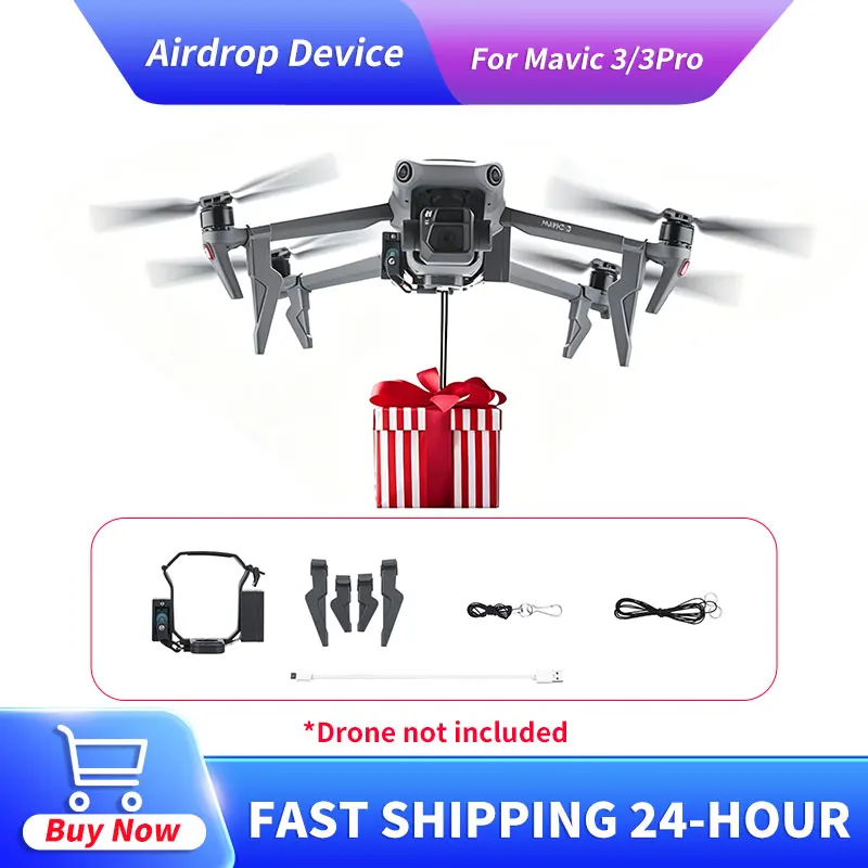 Airdrop System for Mavic 3 Classic,Release&Drop Professional Device Payload for Mavic 3 Pro Cine Classic Delivery Accessories
Airdrop System for Mavic 3 Classic,Release&Drop Professional Device Payload for Mavic 3 Pro Cine Classic Delivery Accessories