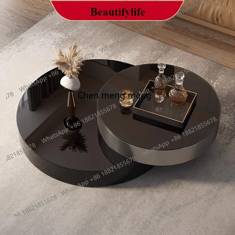 G153 Light luxury rotating coffee table modern simple living room telescopic creative round combination size apartment tea table
G153 Light luxury rotating coffee table modern simple living room telescopic creative round combination size apartment tea table